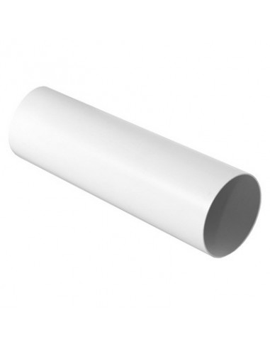 Tubo tondo per Sistema di Aerazione canalizzata bianco Diam. 125 mm - Lungh  1000 mm